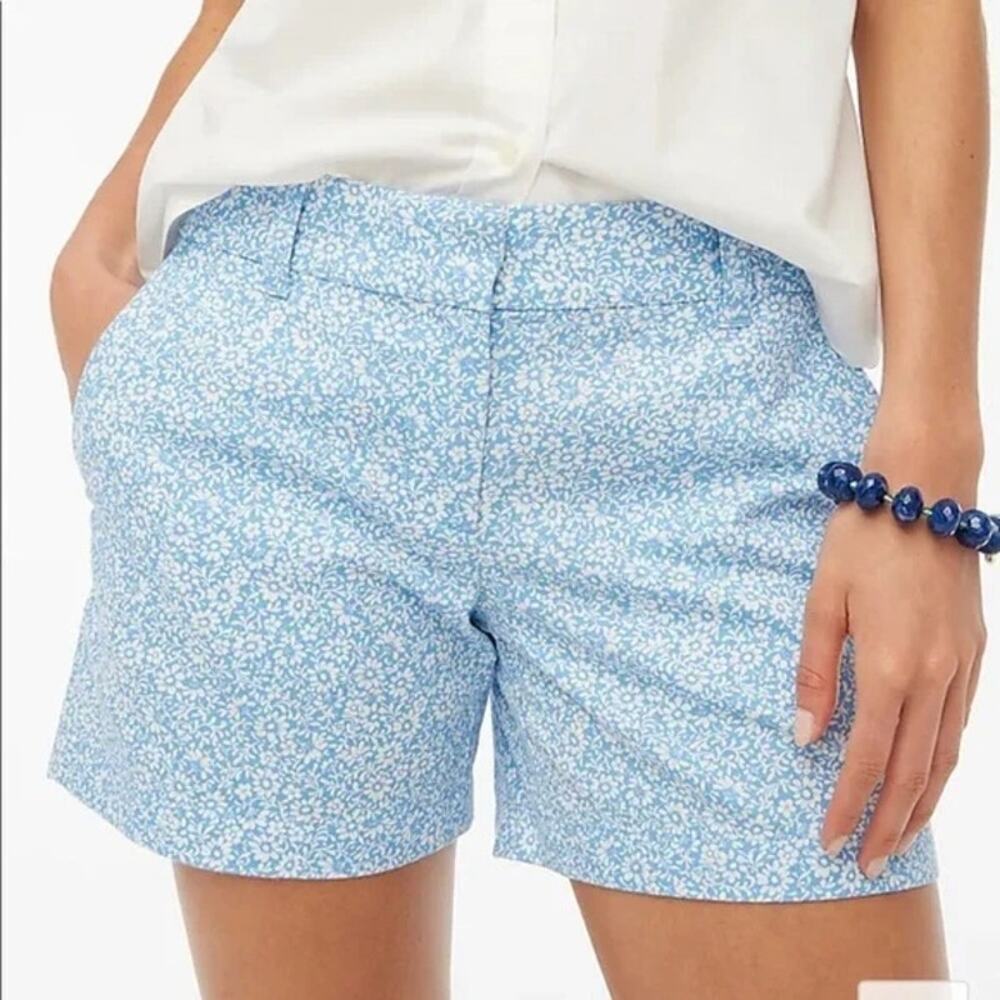 J.CREW Floral Print Liberty Classic Chino Shorts Size 2